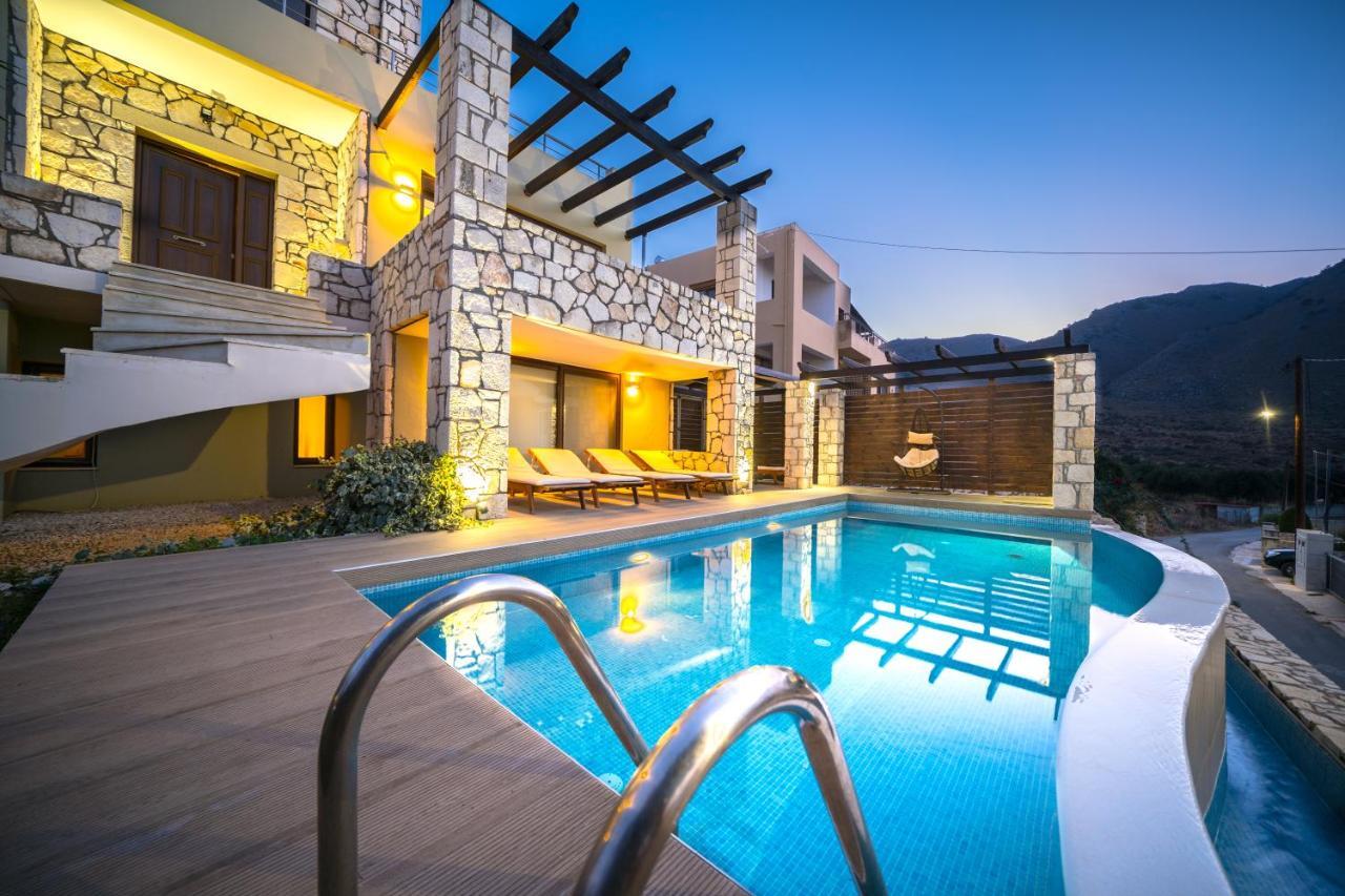Villa Silvia Heated Pool&Jacuzzi Megala Chorafia Esterno foto